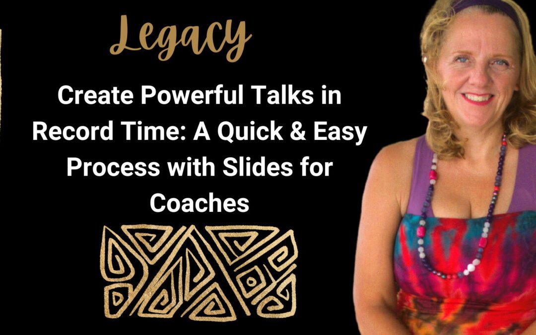 Wendy Kier Create Powerful Talks in Record Time: A Quick & Easy Process with Slides for Coaches