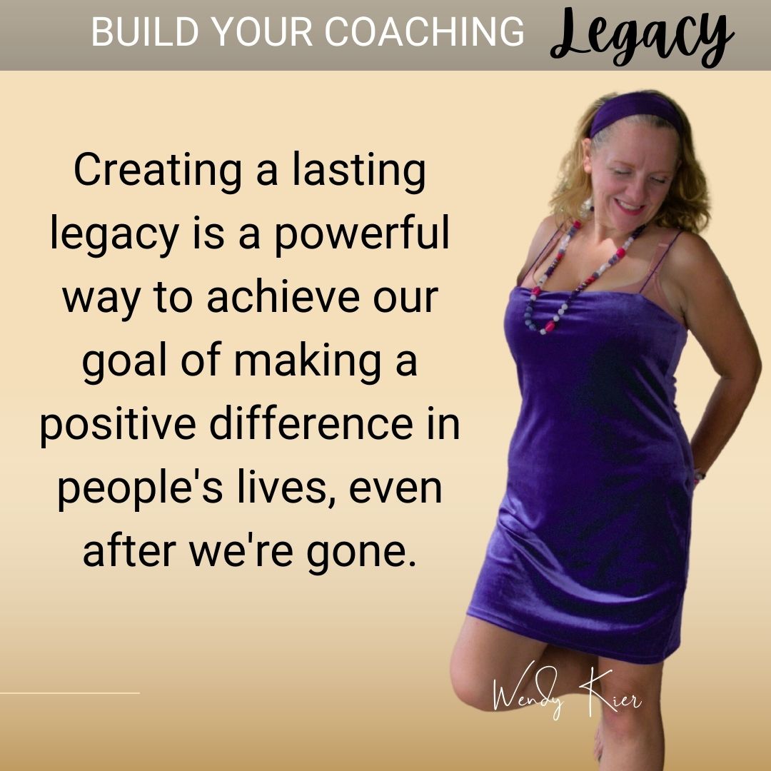Creating a lasting legacy is a powerful way to achieve our goal of making a positive difference in people's lives, even after we're gone.