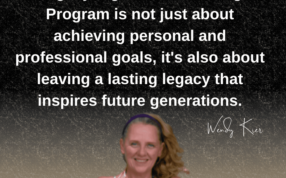 Legacy Signature Coaching Program is not just about achieving personal and professional goals, it's also about leaving a lasting legacy that inspires future generations.