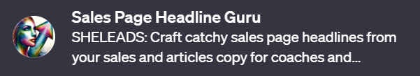 Sales Page Headline Guru